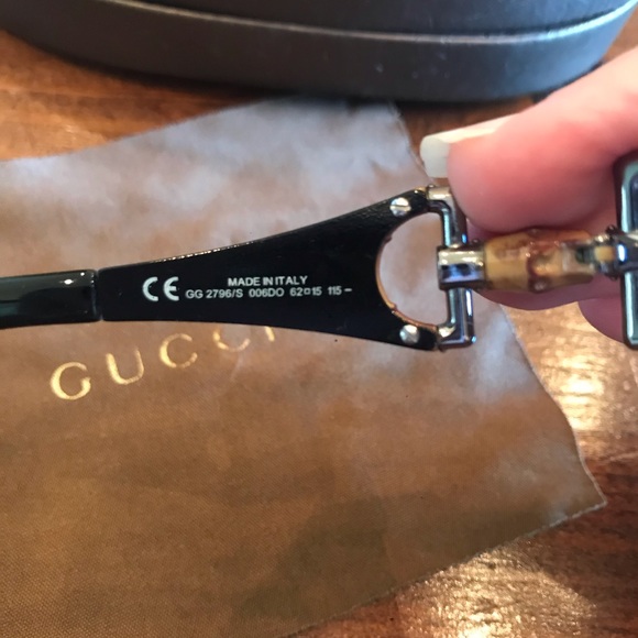 Bamboo Gucci Sunglasss - Picture 6 of 16